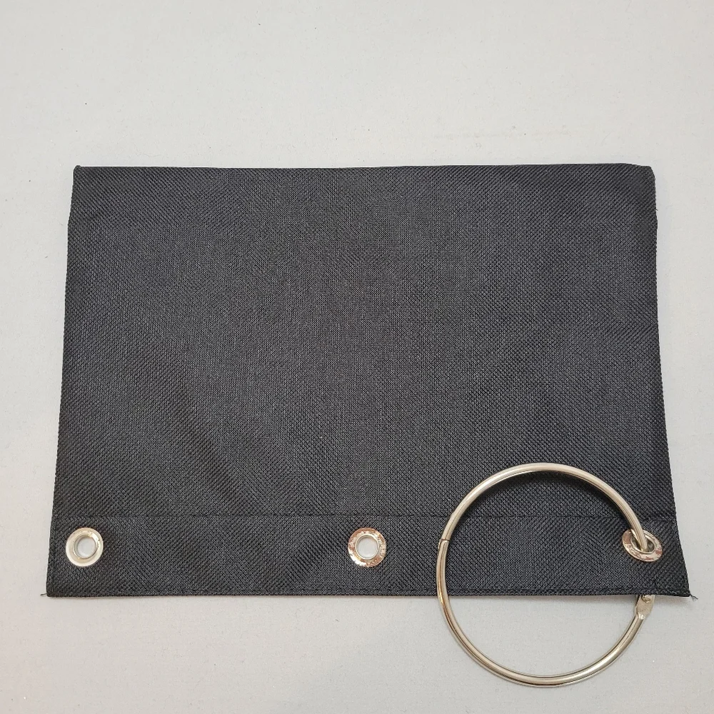 3 Ring Pen Pencil Pouch Lot of (18) Clear Window with Ring Hoop